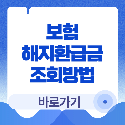 보험 해지환급금 조회하는 방법: 예상금액 쉽게 확인하는 사이트